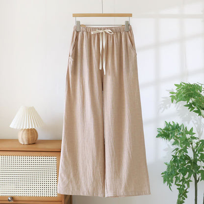 Couple Matching Cotton Linen Lounge Pants - Champagne - Women - XXL - image 4