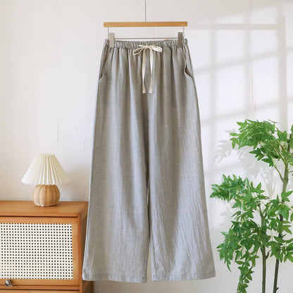 Couple Matching Cotton Linen Lounge Pants - Grey - Women - XXL - image 13
