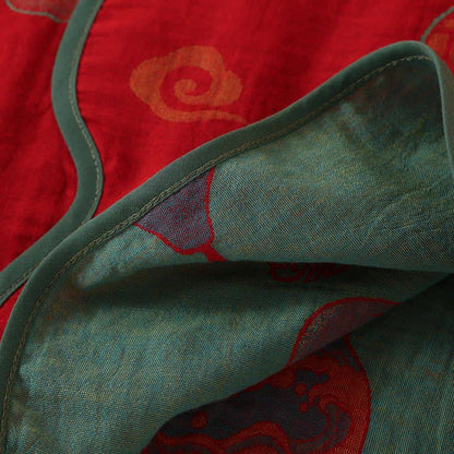 Ownkoti Oriental Style Gourd Persimmon Cotton Sleepwear - image 11