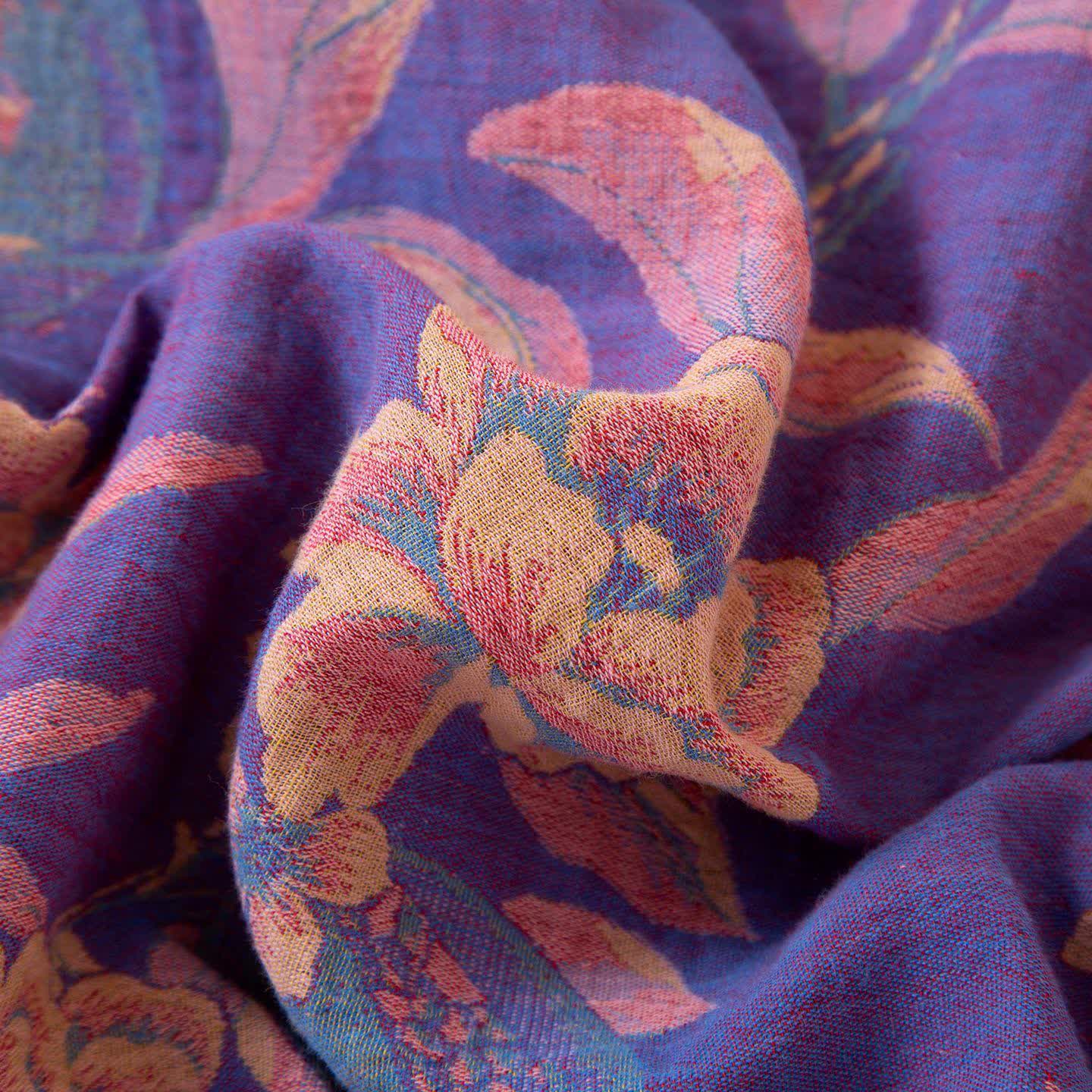 Ownkoti Oriental Style Peony Pomegranate Cotton Sleepwear - image 10