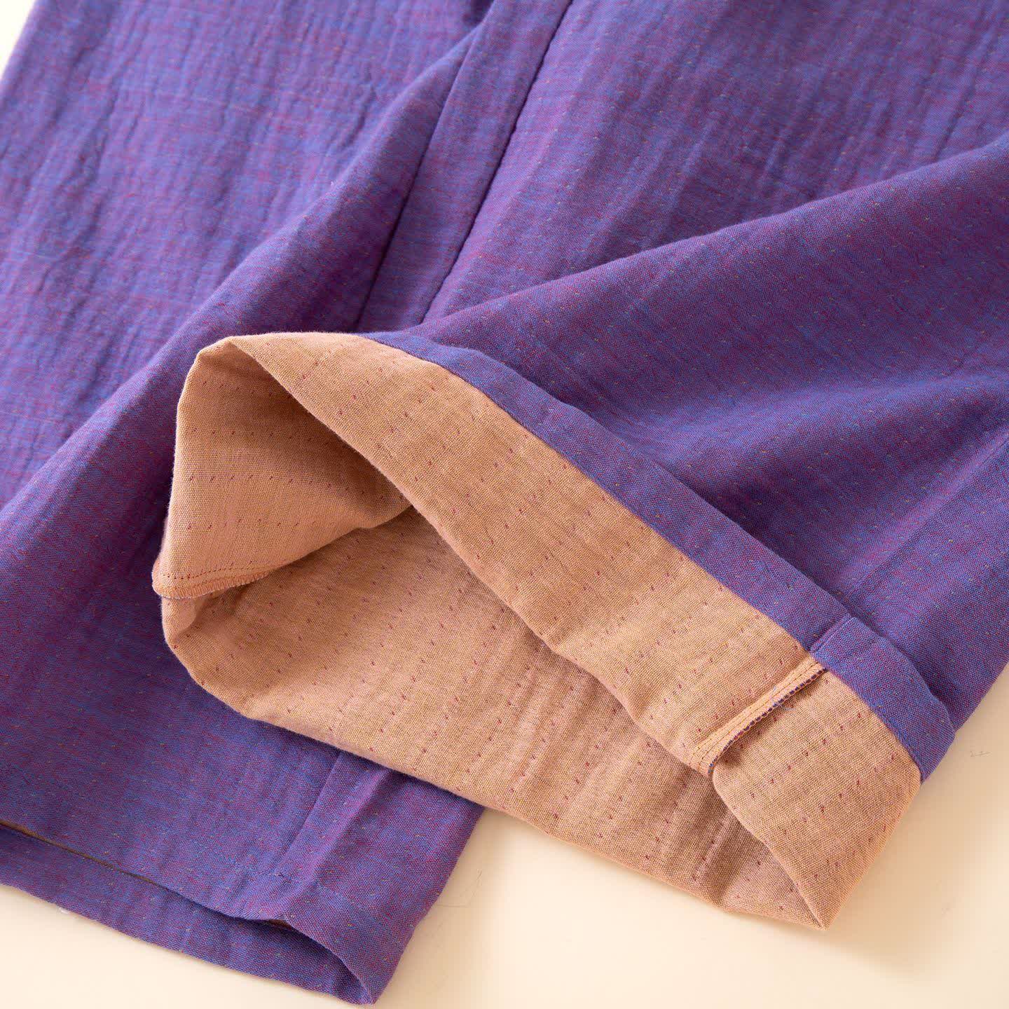 Ownkoti Oriental Style Peony Pomegranate Cotton Sleepwear - image 6