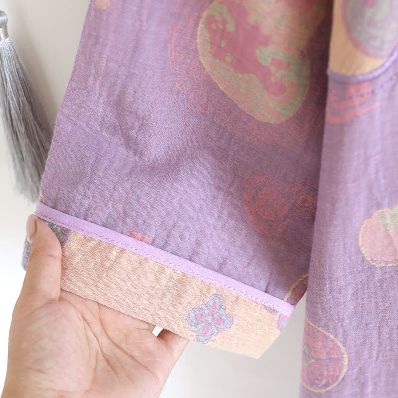 Gourd Pure Cotton Gauze Loose Nightdress - image 7