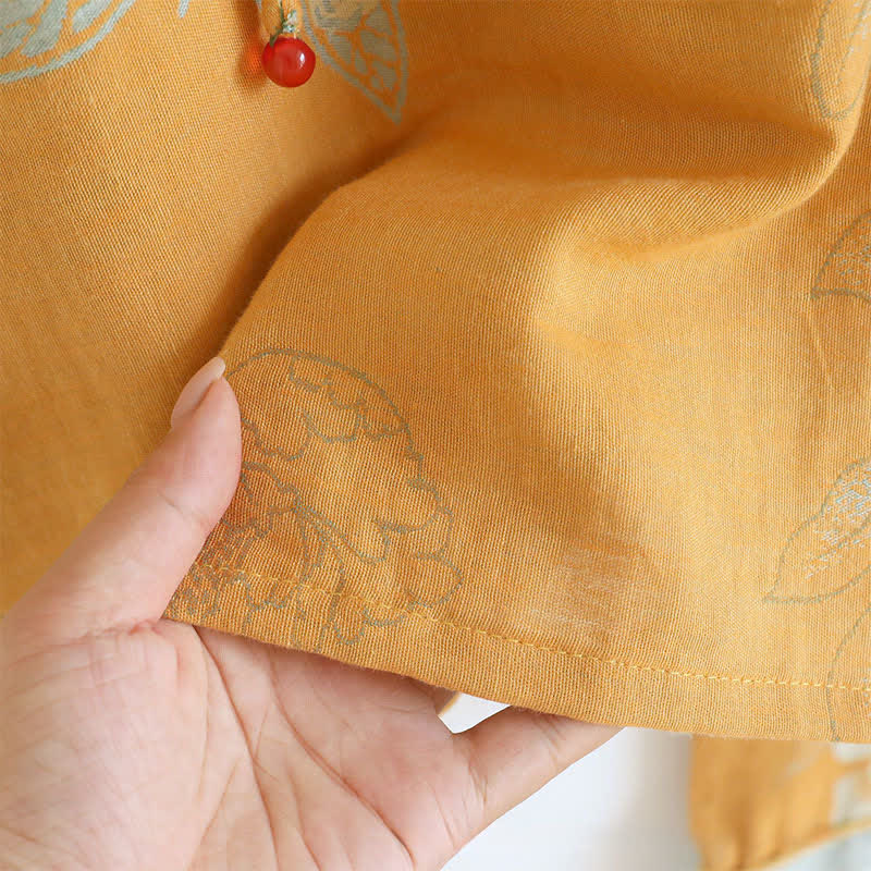 Ownkoti Peony Butterfly Jacquard Cotton Gauze Pajamas - image 12