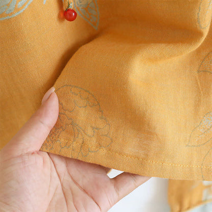 Ownkoti Peony Butterfly Jacquard Cotton Gauze Pajamas - image 12