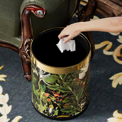 Tropical Jungle Leather Trash Bin - image 6