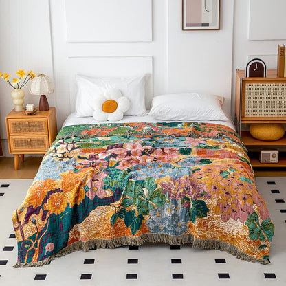 Peach Blossom Organic Cotton Gauze Quilt - Queen - image 0