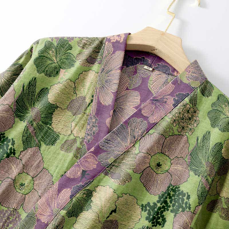 Ownkoti Peach Blossom Cotton Gauze Kimono Robe - image 8