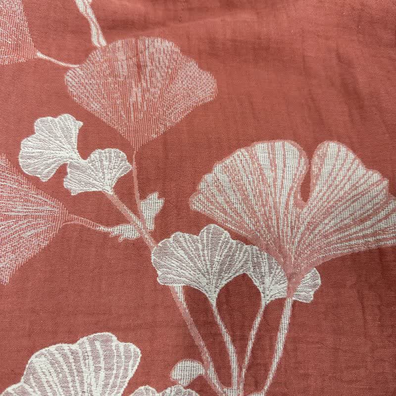 Ownkoti Ginkgo Leaf Jacquard Cotton Pajama Shorts - image 5