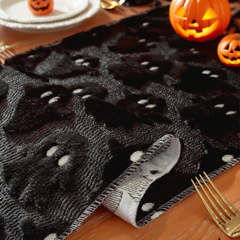 Halloween Plush Ghost Embroidered Table Runner - image 14