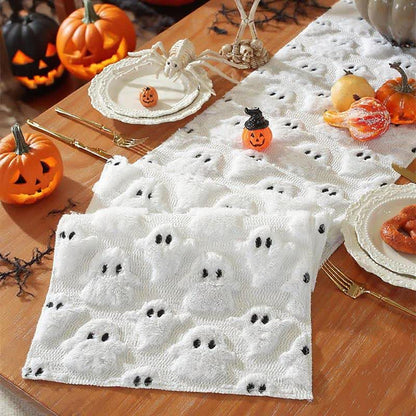 Halloween Plush Ghost Embroidered Table Runner - image 6
