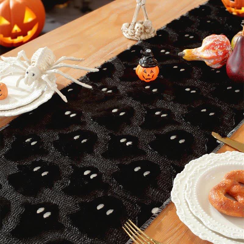 Halloween Plush Ghost Embroidered Table Runner - image 12