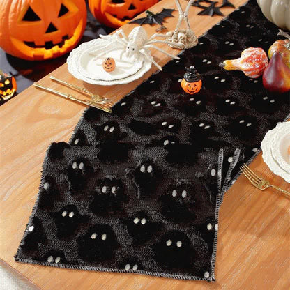 Halloween Plush Ghost Embroidered Table Runner - image 13