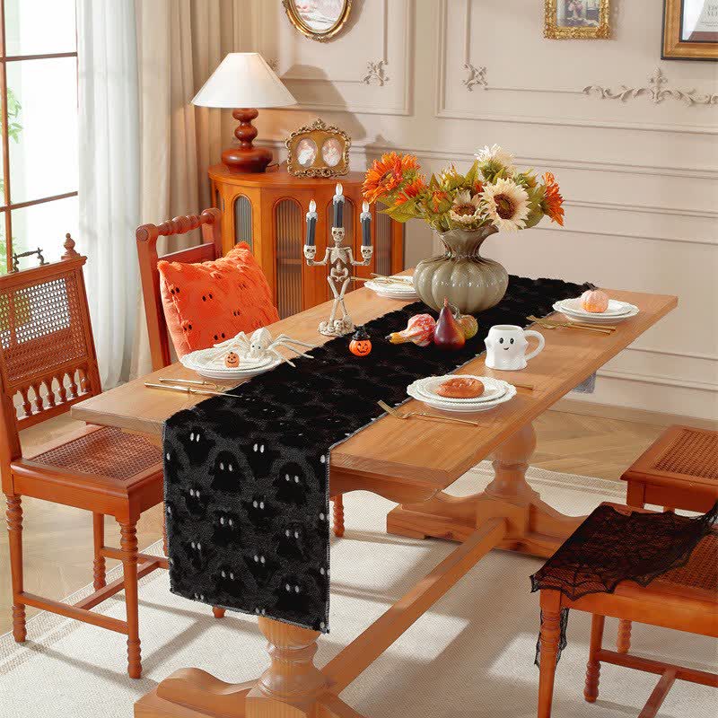 Halloween Plush Ghost Embroidered Table Runner - image 9