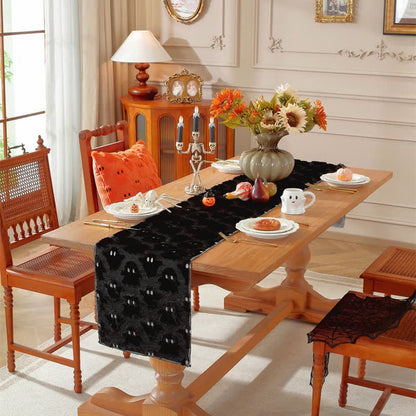 Halloween Plush Ghost Embroidered Table Runner - image 9