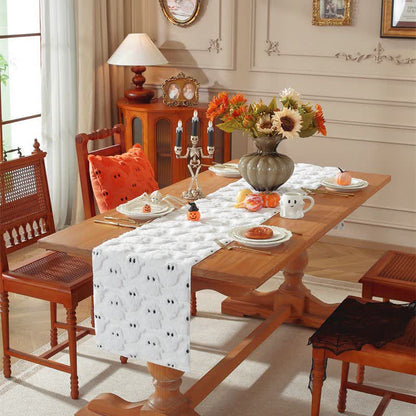 Halloween Plush Ghost Embroidered Table Runner - image 2