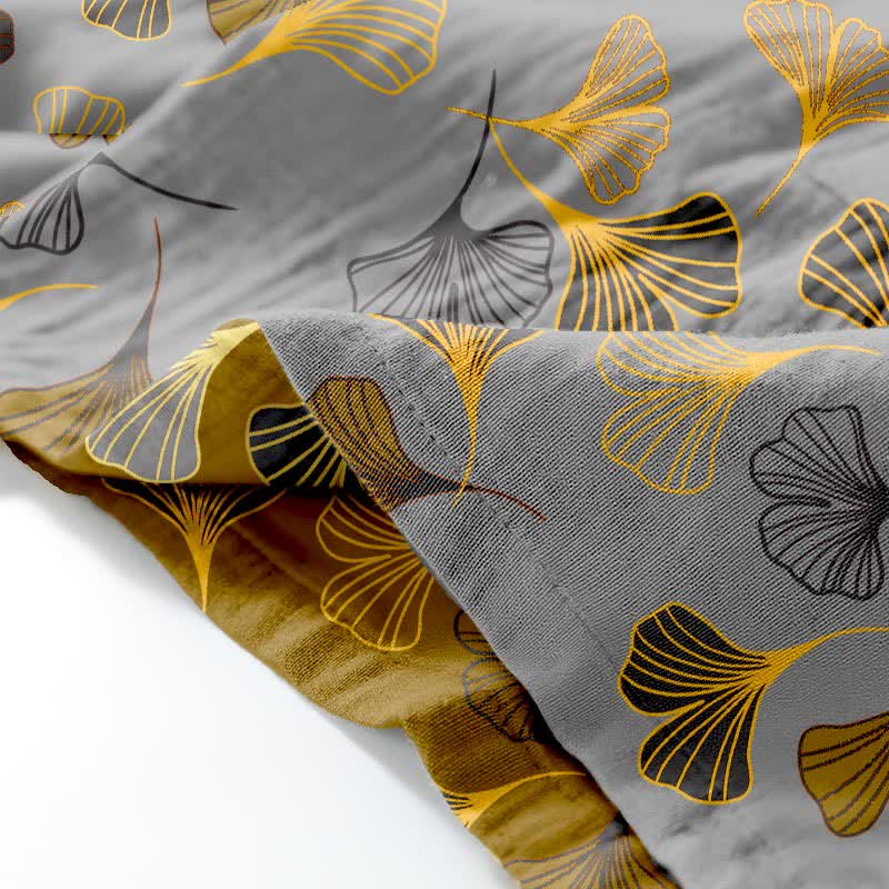 Ownkoti Ginkgo Cotton Gauze Kimono Loungewear Set - image 9