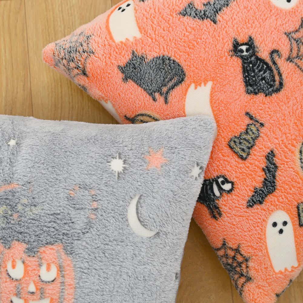 Ownkoti Halloween Flannel Luminous Throw Pillow - image 2