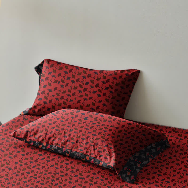 Ginkgo Biloba Natural Cotton Gauze Bedspread - image 3