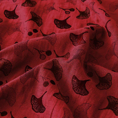 Ginkgo Biloba Natural Cotton Gauze Bedspread - image 4