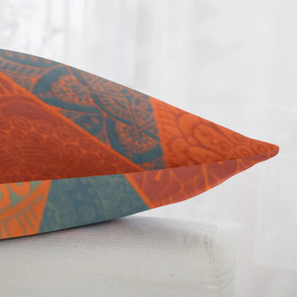 Triangle Pattern Cotton Jacquard Square Pillowcases(2PCS) - image 3