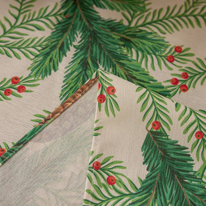 Christmas Pine Cone Print Tablecloth - image 6