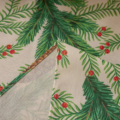 Christmas Pine Cone Print Tablecloth - image 6