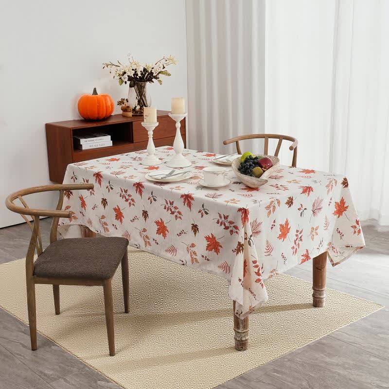 Ownkoti Harvest Maple Leaf Waterproof Tablecloth - image 1