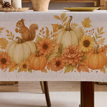 Sunflower Pumpkin Harvest Waterproof Tablecloth - image 6
