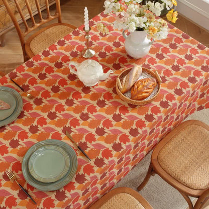 Autumn Harvest Maple Leaf Tablecloth - image 3