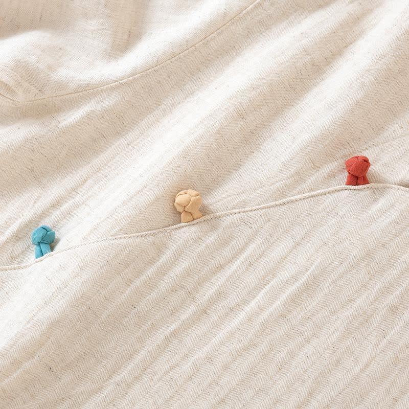 Oriental Style Buttoned Loungewear Set - image 6