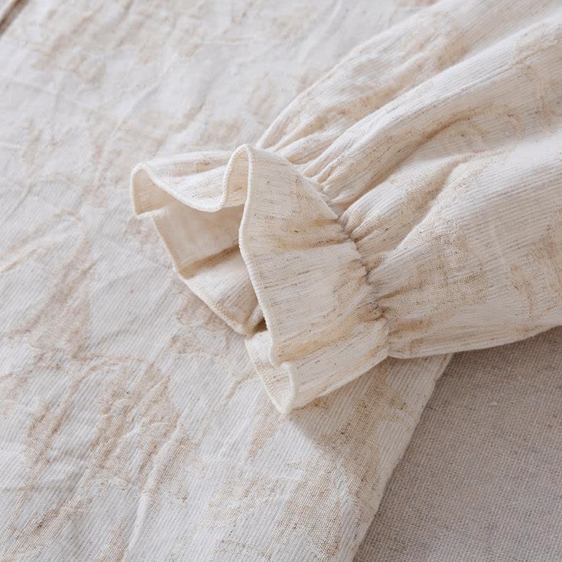 Matching Minimalist Cotton Linen Loungewear Set - image 8