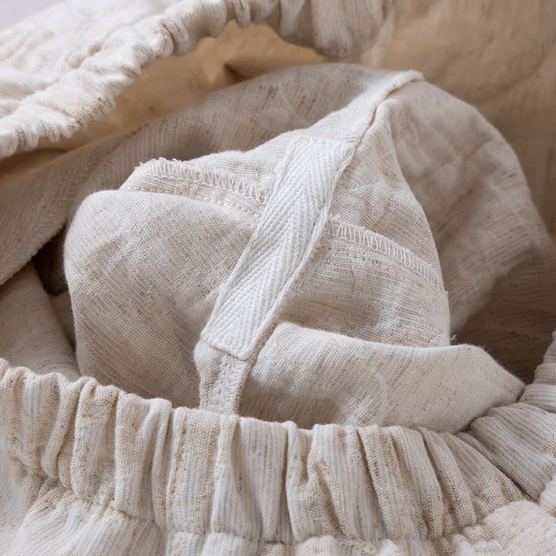 Matching Minimalist Cotton Linen Loungewear Set - image 14