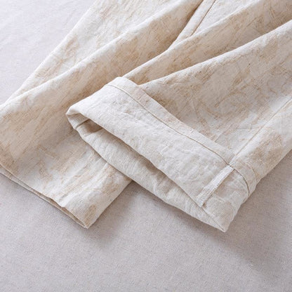 Matching Minimalist Cotton Linen Loungewear Set - image 15