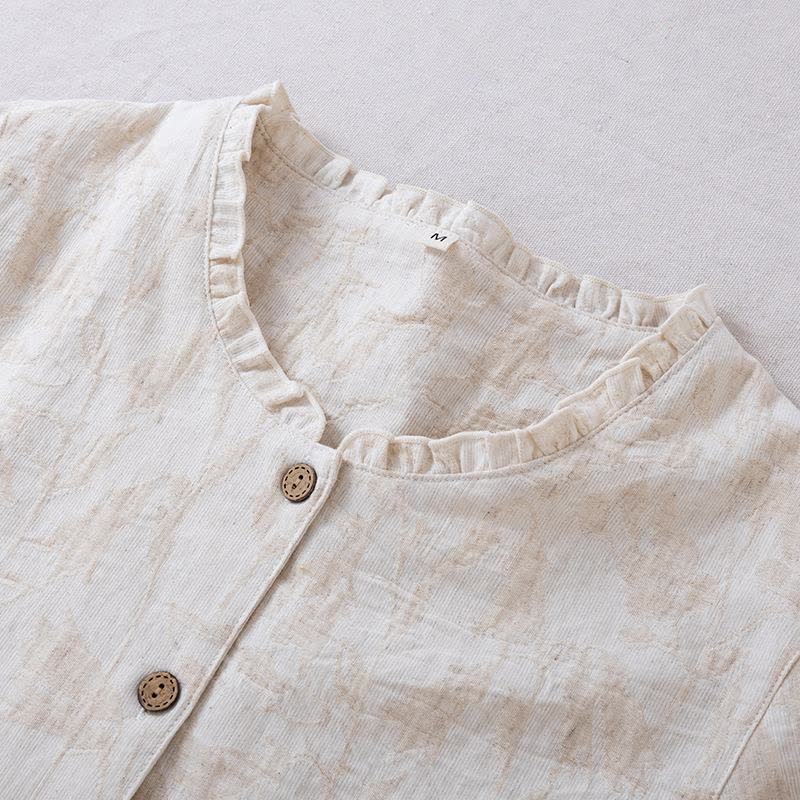 Matching Minimalist Cotton Linen Loungewear Set - image 7