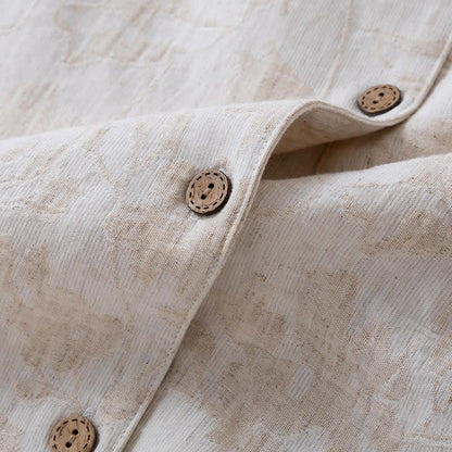 Matching Minimalist Cotton Linen Loungewear Set - image 9