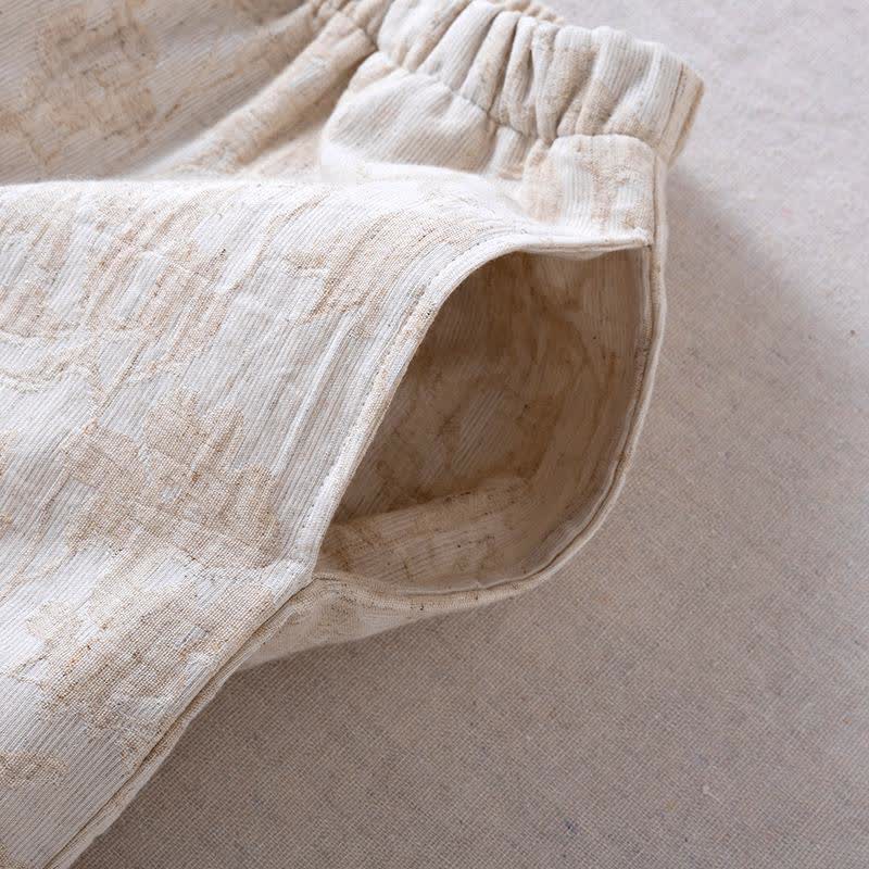 Matching Minimalist Cotton Linen Loungewear Set - image 13