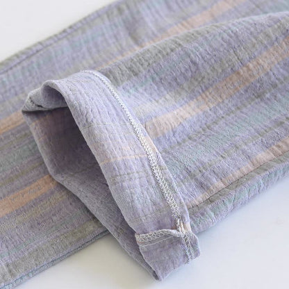 Striped Cotton Gauze Loungewear Set - image 14