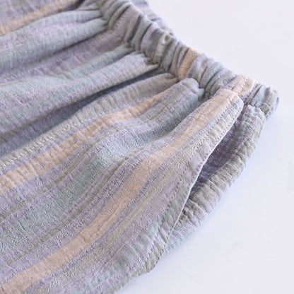 Striped Cotton Gauze Loungewear Set - image 16