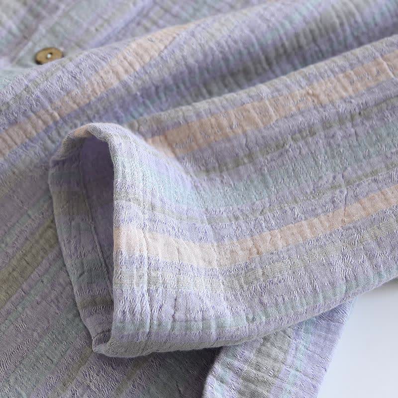 Striped Cotton Gauze Loungewear Set - image 15