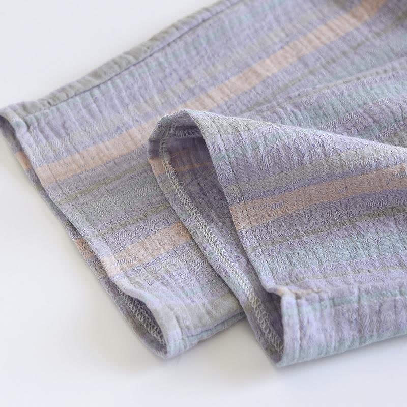 Striped Cotton Gauze Loungewear Set - image 17