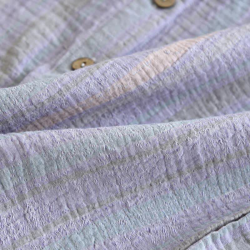 Striped Cotton Gauze Loungewear Set - image 13