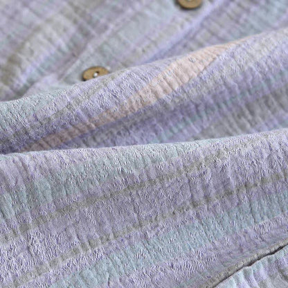 Striped Cotton Gauze Loungewear Set - image 13