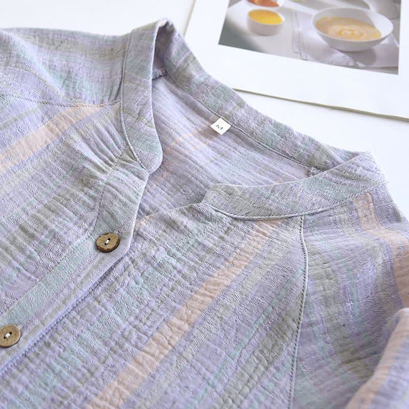 Striped Cotton Gauze Loungewear Set - image 11