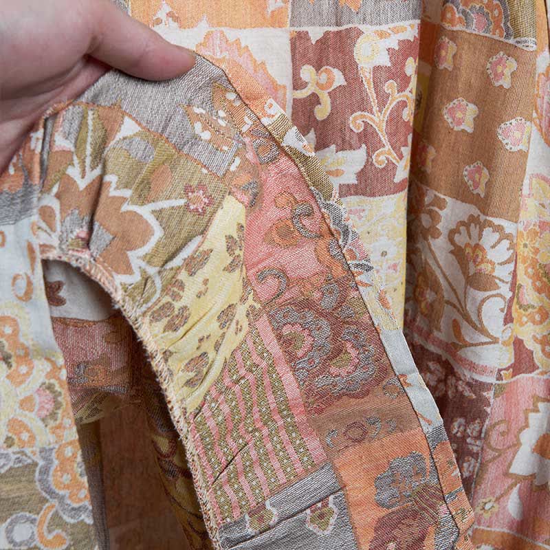 Ethnic Floral Cotton Sleeveless Nightdress - image 9