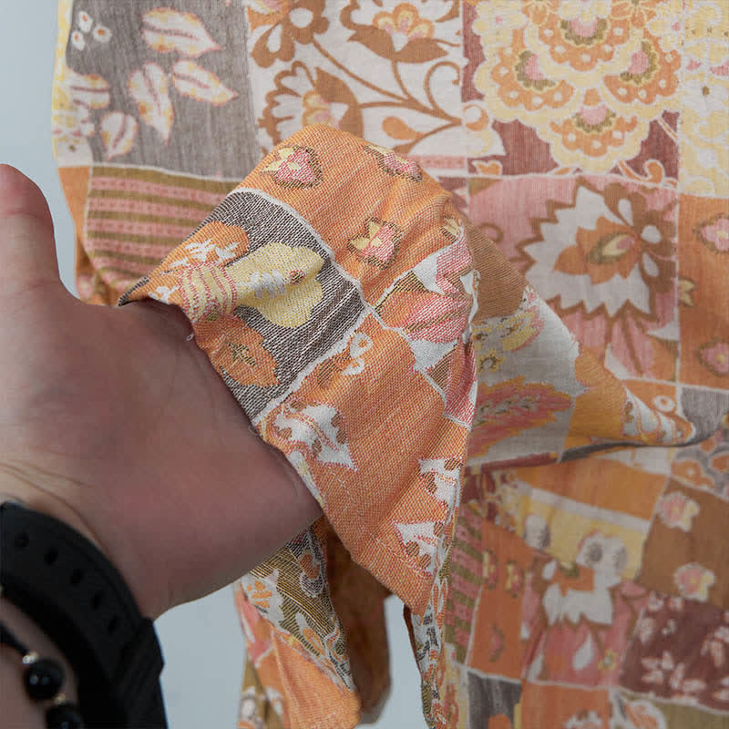 Ethnic Floral Cotton Sleeveless Nightdress - image 8