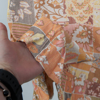 Ethnic Floral Cotton Sleeveless Nightdress - image 8