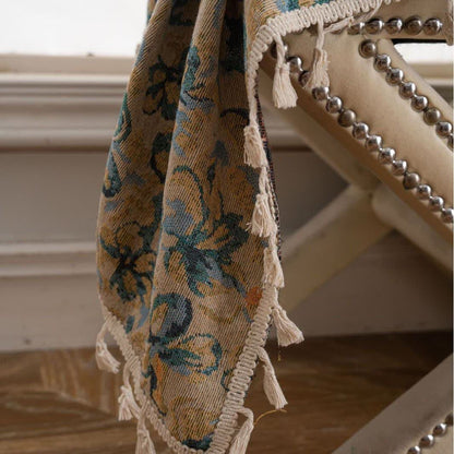 Ownkoti Rustic Blue Floral Light Filtering Curtain - image 5