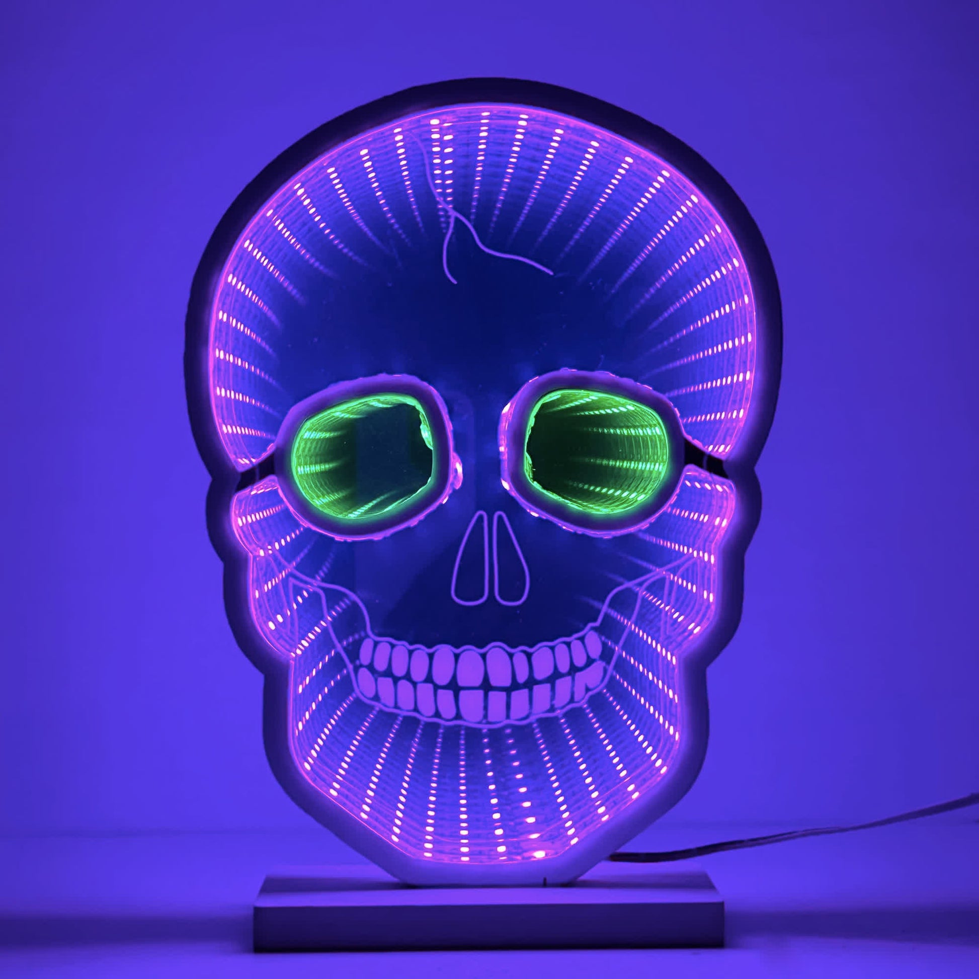 Halloween Skull Infinity Lights with Stand - image 5