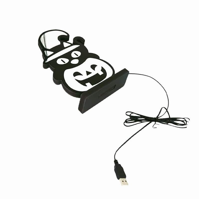 3D Black Cat Pumpkin Infinity Lights - image 7