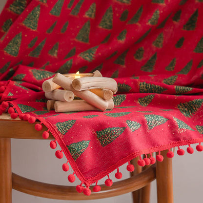 Christmas Fir Tree Holiday Curtain - image 4